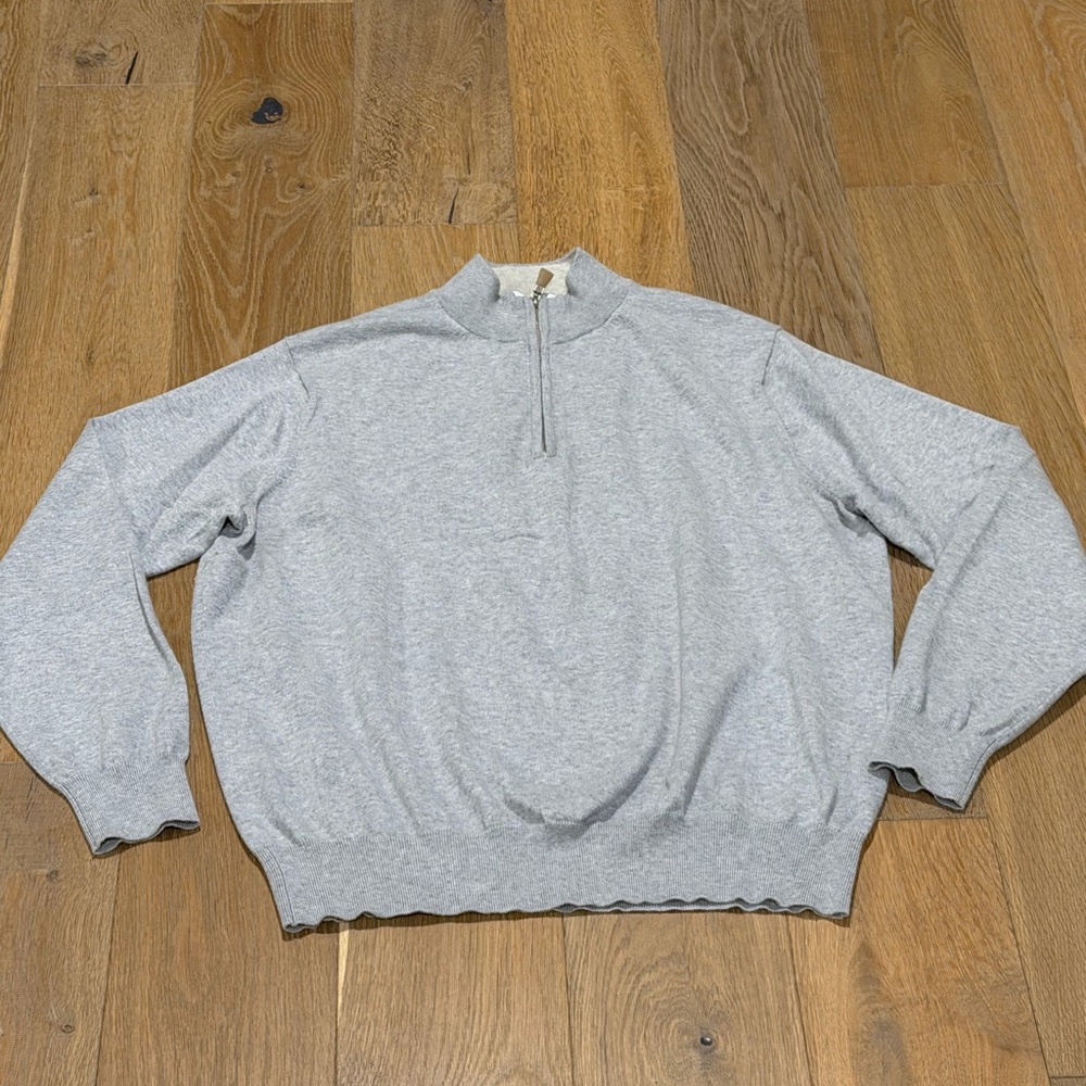 Peter Millar Men's Gray Sweater L